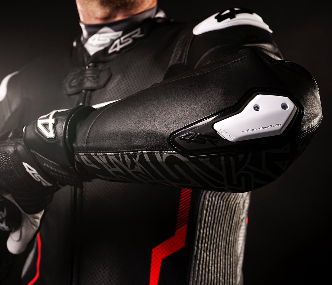 In a lean, you can grind your elbow