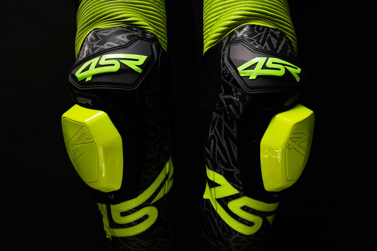 In a lean, you can grind your knee and elbow.