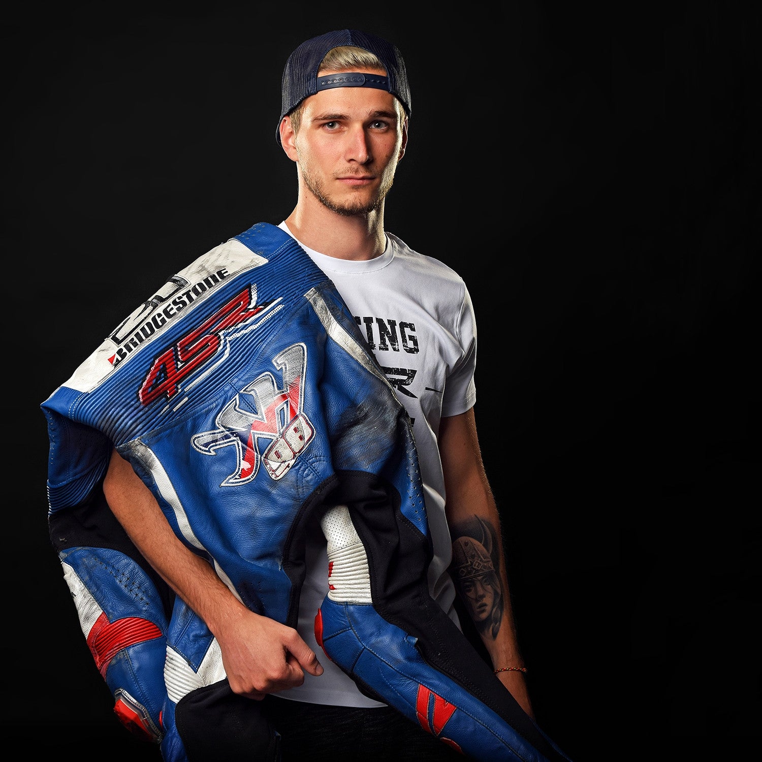 Závodní kombinéza na motorku na míru 4SR – Karel Hanika