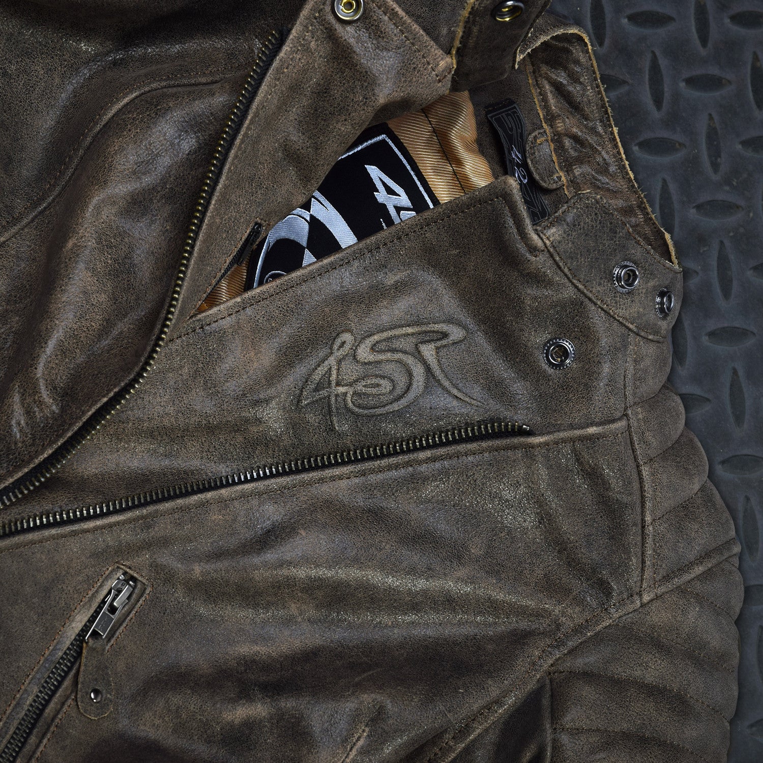 Dámská bunda na motorku 4SR Cool Lady Retro – detail