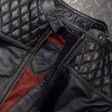 Dámská bunda na motorku 4SR Scrambler Lady Petroleum – detail materiálu