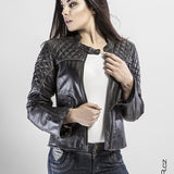 Dámská bunda na motorku 4SR Scrambler Petroleum Lady
