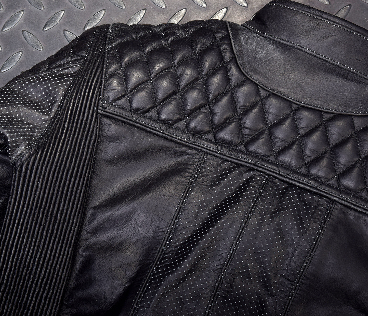 Dámská bunda na motorku 4SR Scrambler Lady Petroleum – detail