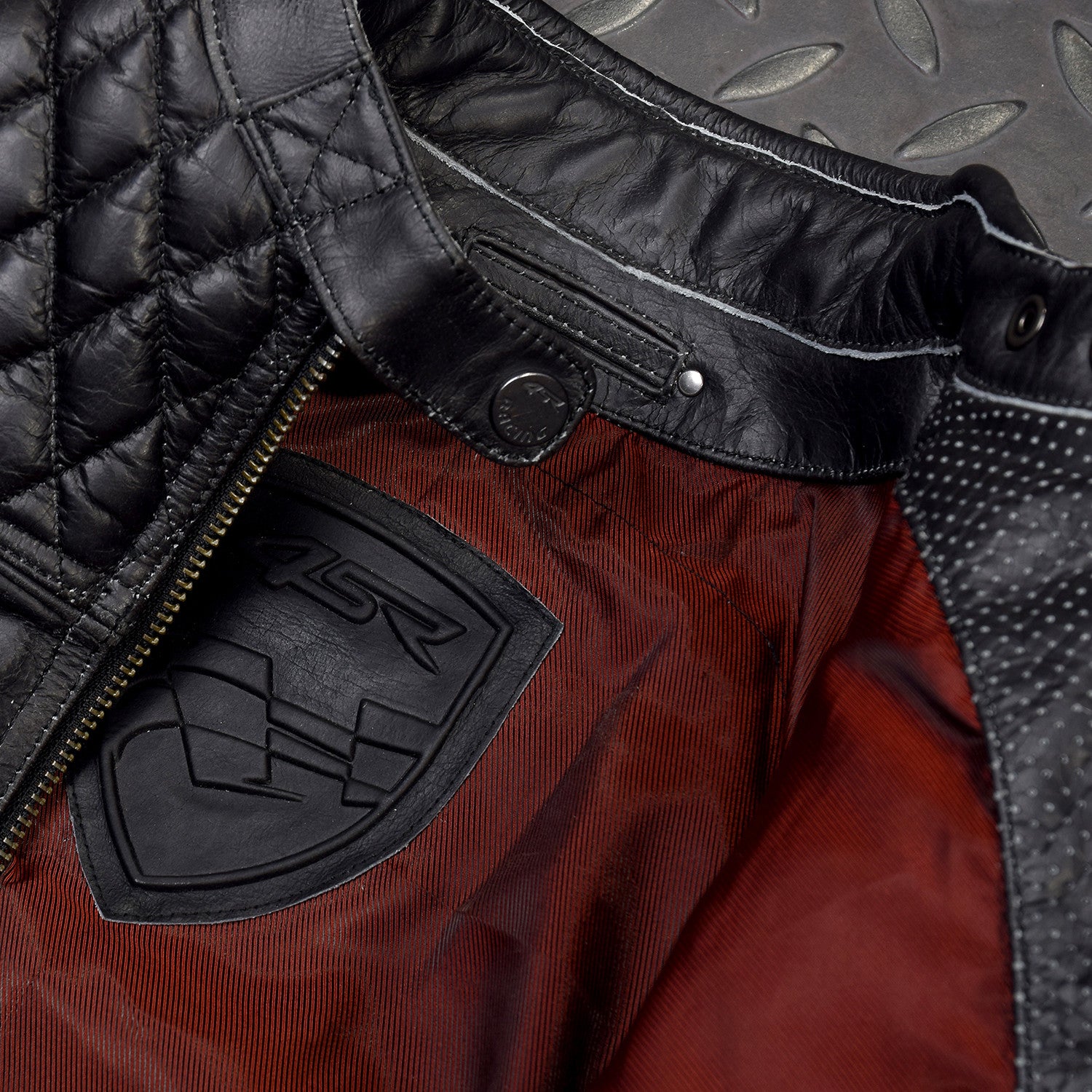 Dámská bunda na motorku 4SR Scrambler Lady Petroleum – detail