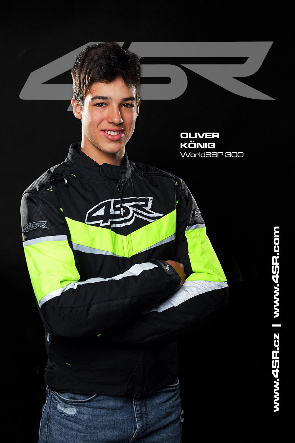 Textilní bunda na motorku 4SR Young Gun Nitro – Oliver König