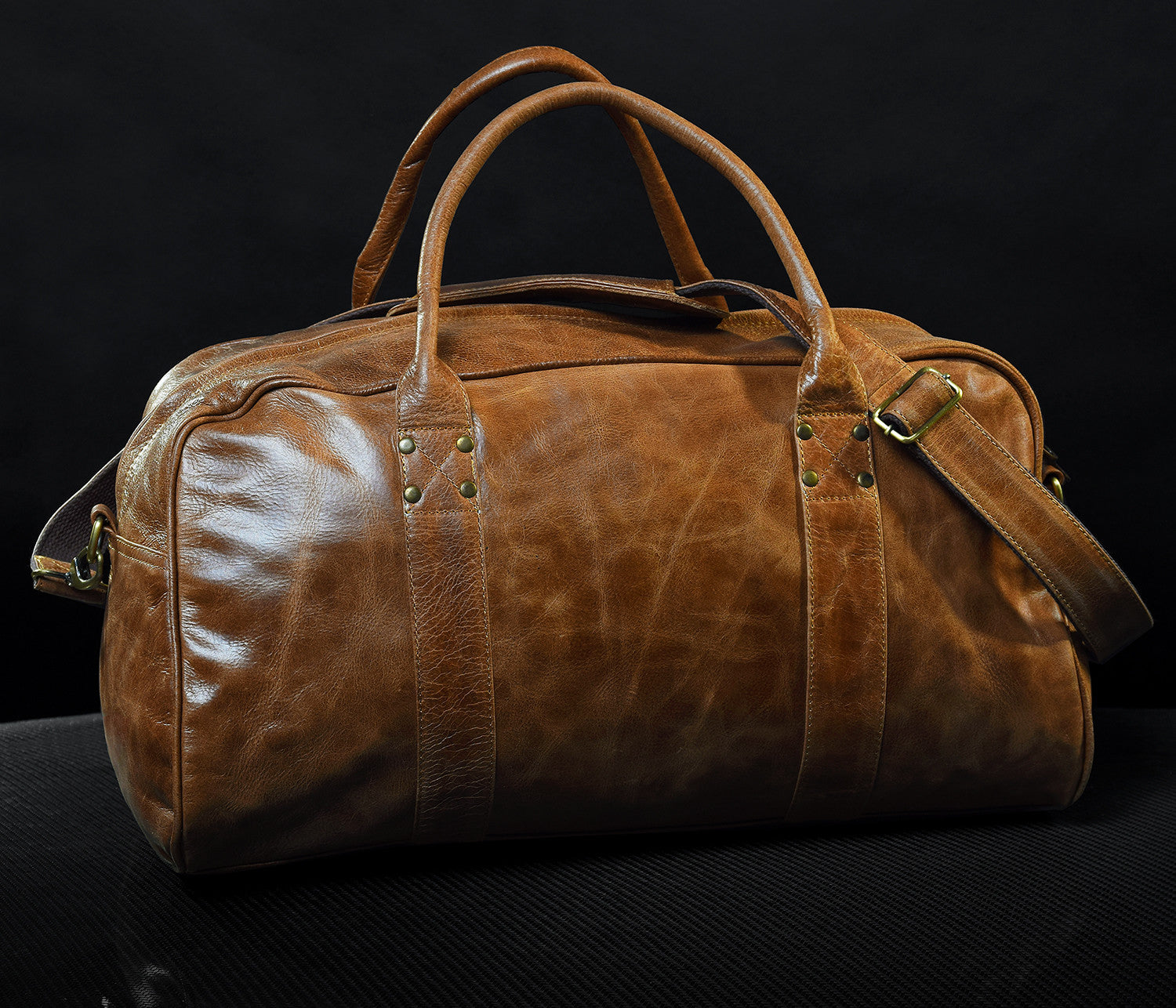 Cestovní taška 4SR Cognac – detail