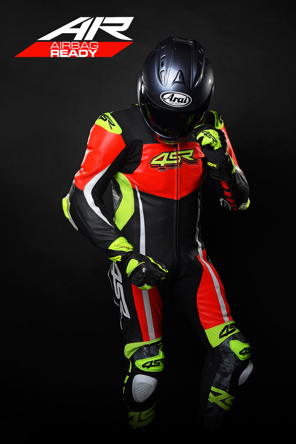 Závodní kombinéza na motorku 4SR Racing Neon AR – detail