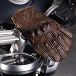 Dámské rukavice na motorku 4SR Monster Lady Brown – celkový pohled