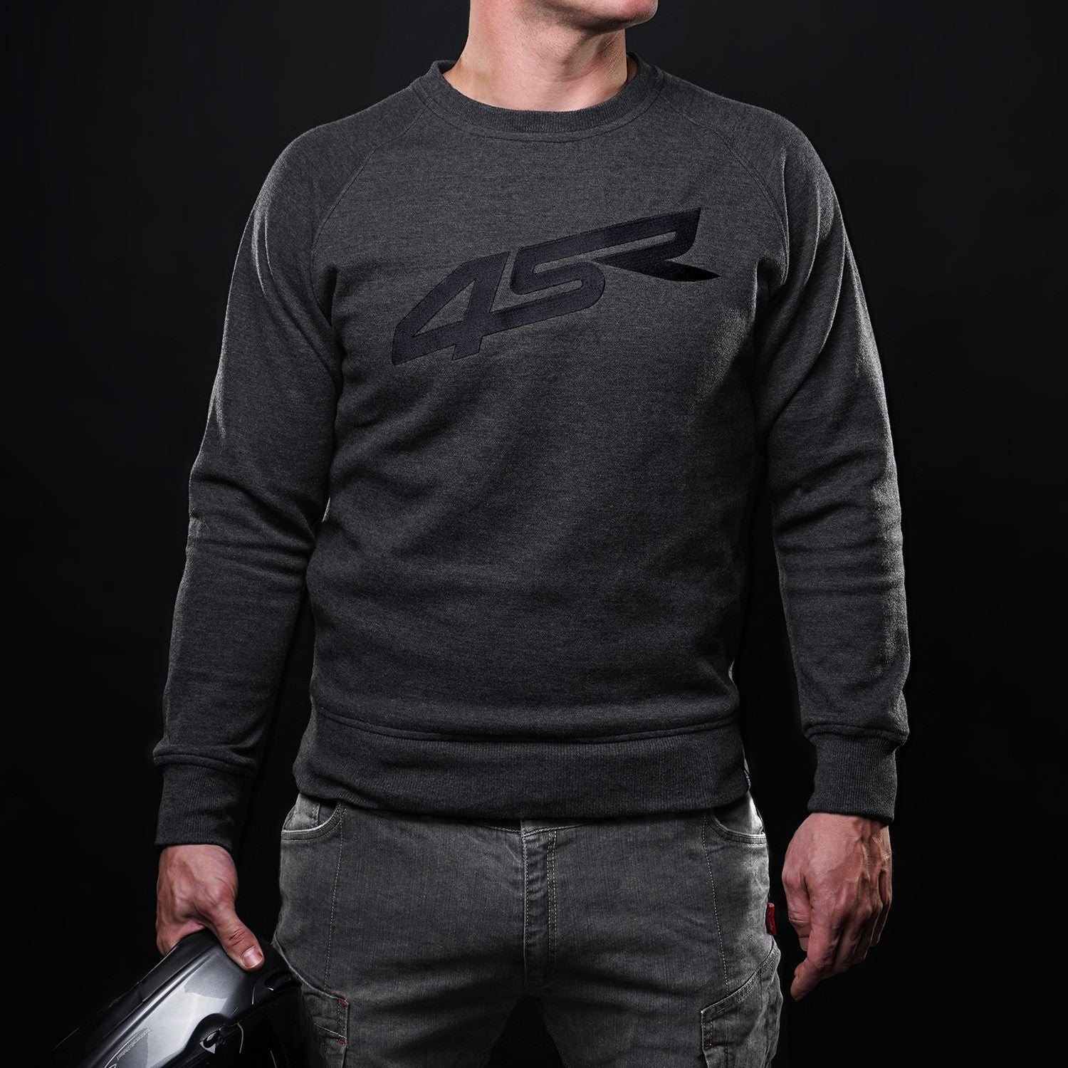 Kevlarová mikina na motorku 4SR Logo – pohled zepředu