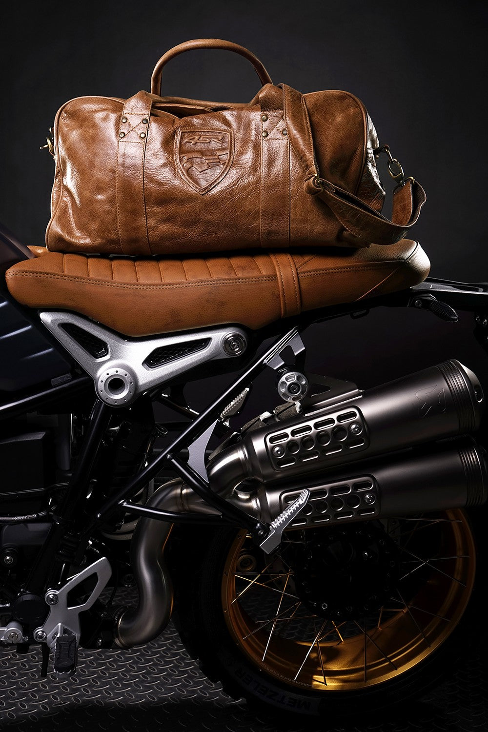 Cestovní taška 4SR Cognac – detail materiálu