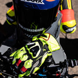 Rukavice na motorku 4SR Stingray Race Spec Yellow – detail chráničů kloubů