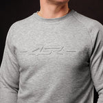 Mikina na motorku 4SR Logo EMB Grey – detail