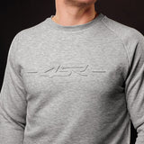 Mikina na motorku 4SR Logo EMB Grey – detail