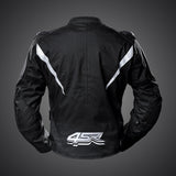 Textilní bunda na motorku 4SR RTX Black – pohled zezadu