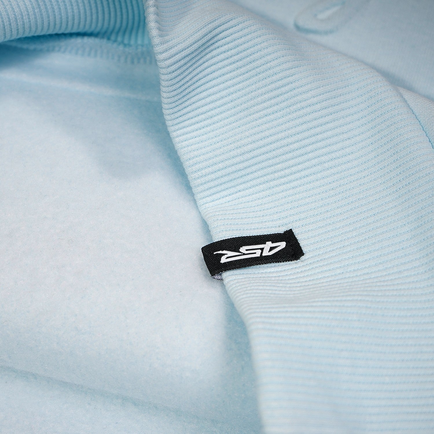 Mikina na motorku 4SR FSR Baby Blue – detail materiálu