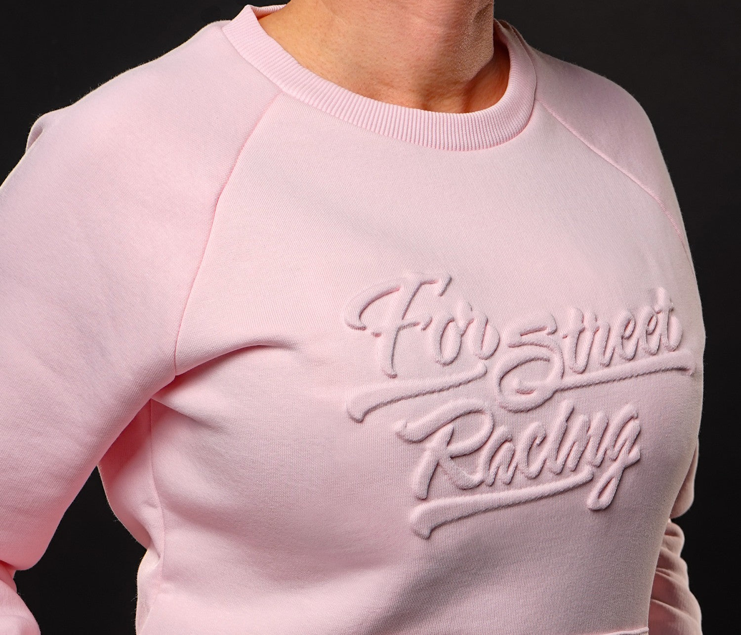 Mikina na motorku 4SR FSR Baby Pink – pohled zezadu
