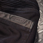 Kevlarové rifle na motorku 4SR Club Sport Sky Black – detail