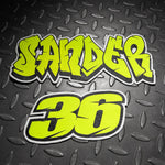 Kožené logo 4SR malé