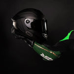 Závodní kombinéza na motorku 4SR Racing Monster Green AR – detail