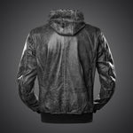 Bunda na motorku 4SR Hoodie Jacket – pohled zezadu