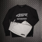 Mikina na motorku 4SR Motorsport Black – detail
