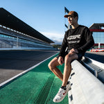 Mikina na motorku 4SR Motorsport Black – celkový pohled