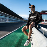 Mikina na motorku 4SR Motorsport Black – celkový pohled