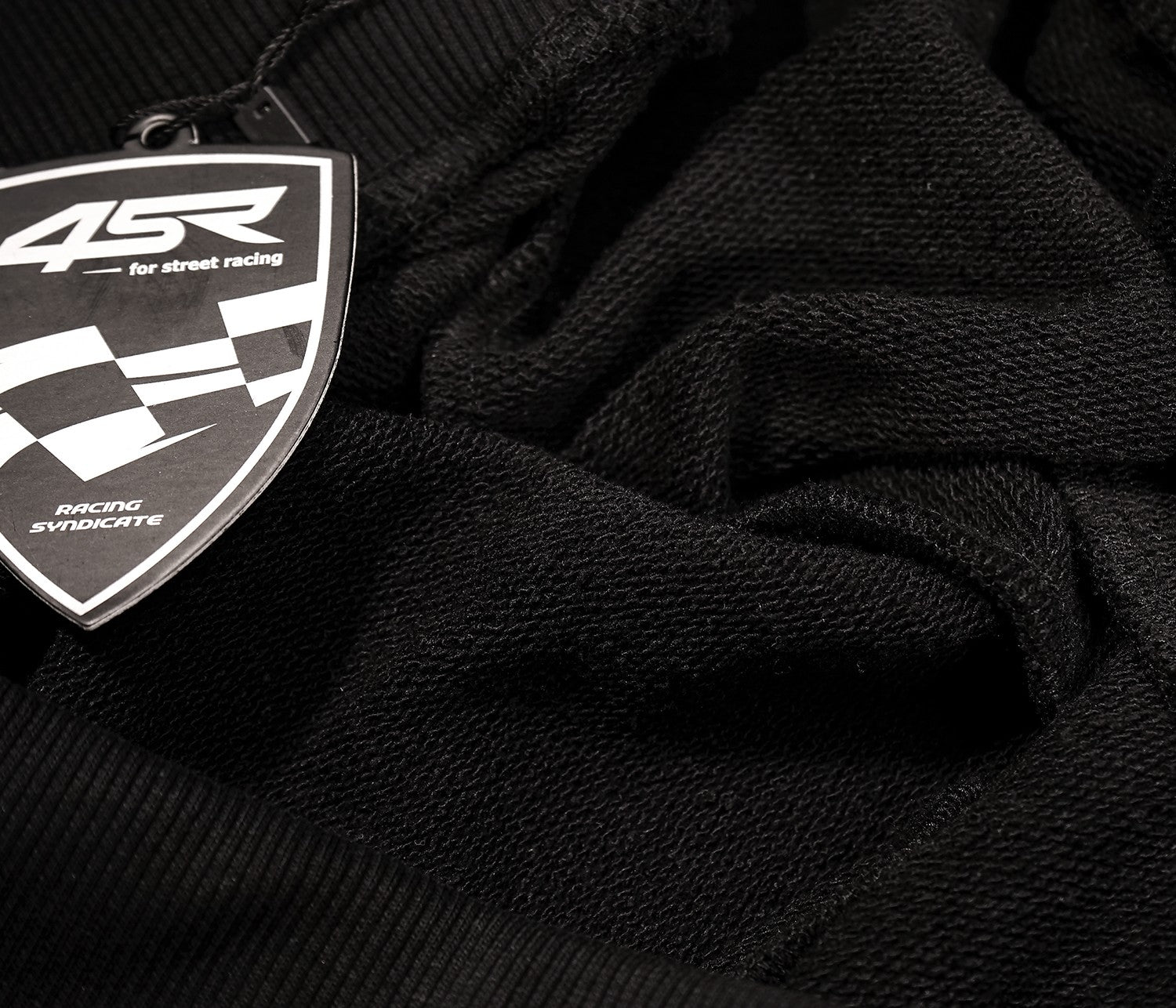 Mikina na motorku 4SR Motorsport Black – detail materiálu