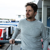 Mikina na motorku 4SR Logo EMB Grey – detail materiálu