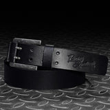 Kožený pásek 4SR Double Black – detail přezky