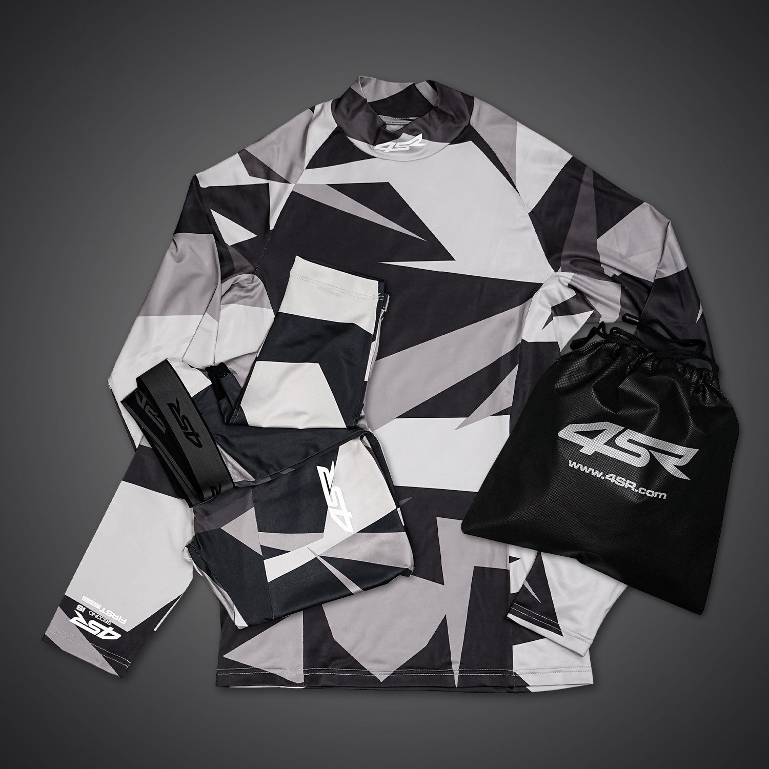 Funkční kalhoty na motorku 4SR Six-Pack Camo – celkový pohled