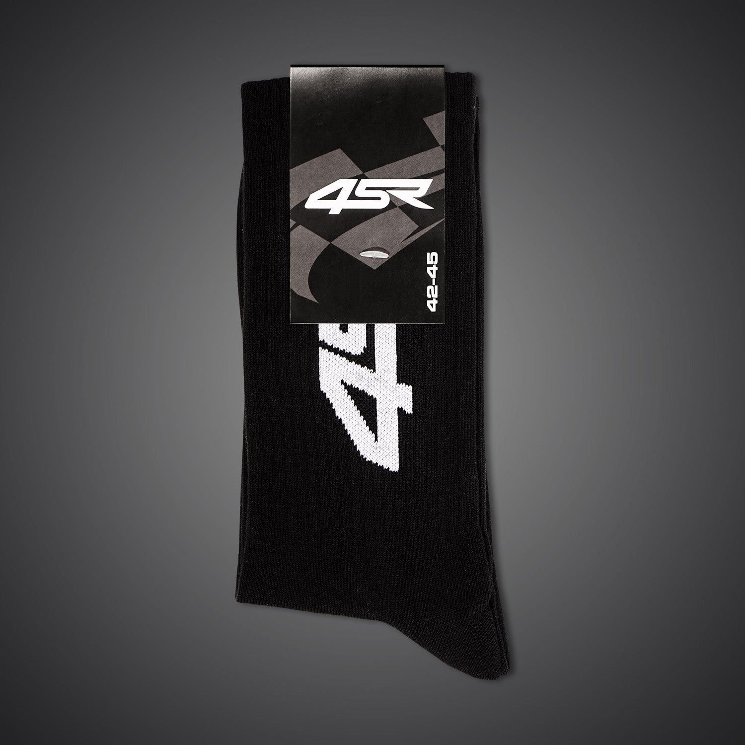 Ponožky 4SR We Are Racers Black – pohled zepředu