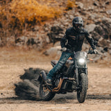 Kožená bunda na motorku 4SR Cool Evo Brown – celkový pohled