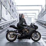 Dámské kevlarové rifle na motorku 4SR GTS Lady Black – detail