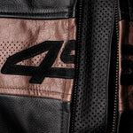 Kožená bunda na motorku 4SR Hooligan Brown – detail