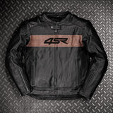 Kožená bunda na motorku 4SR Hooligan Brown – detail