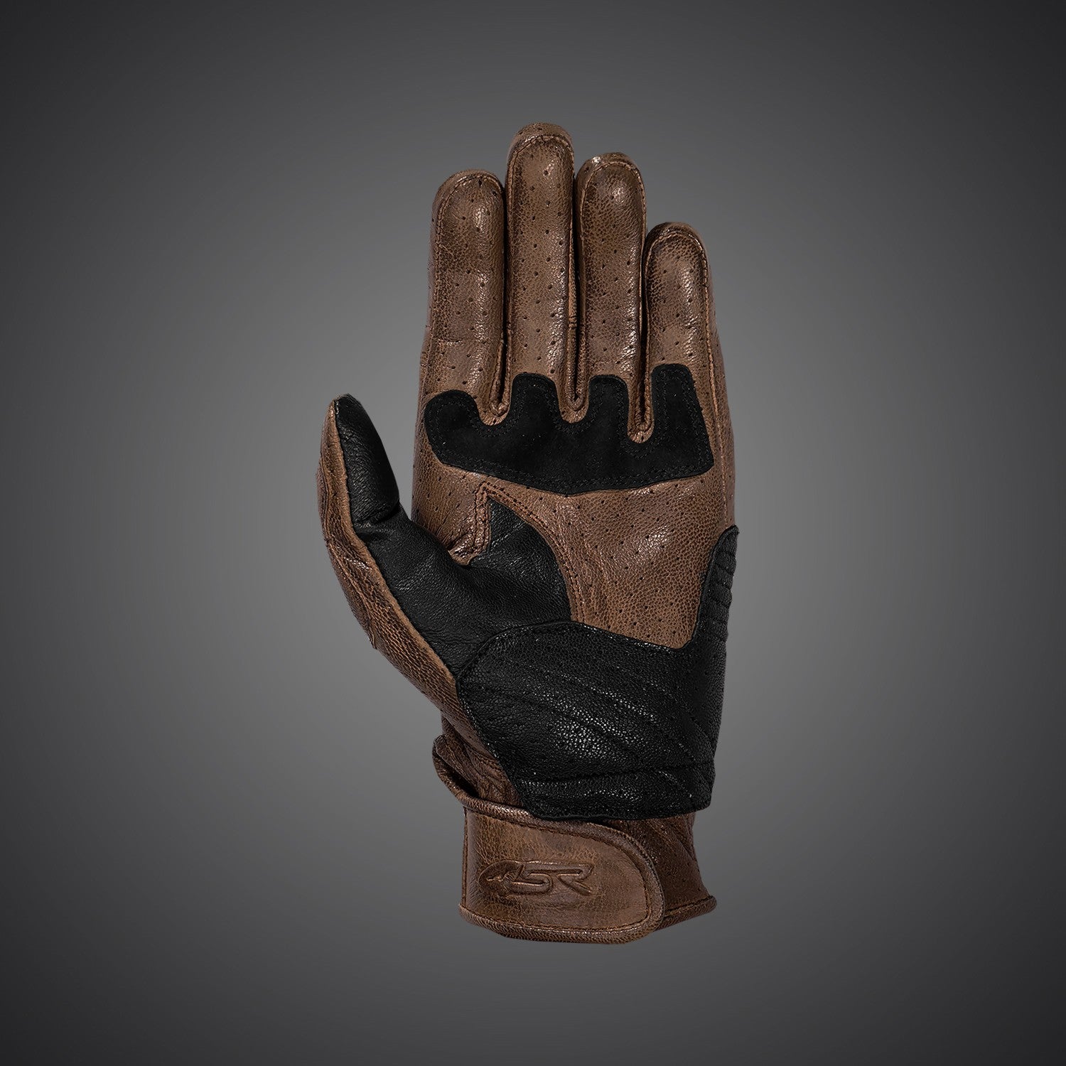 Rukavice na motorku 4SR Monster Evo Brown – detail