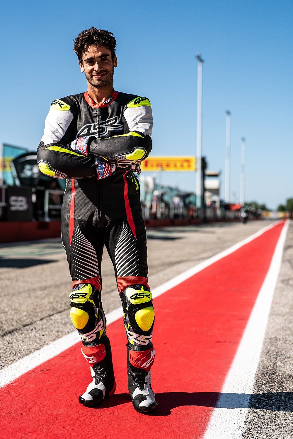 Závodní kombinéza na motorku 4SR Racing Camo AR – celkový pohled