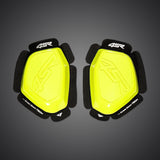 Slidery na motorku 4SR fluo žluté – pohled zepředu