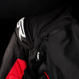 Textilní bunda na motorku 4SR RTX Red – detail materiálu