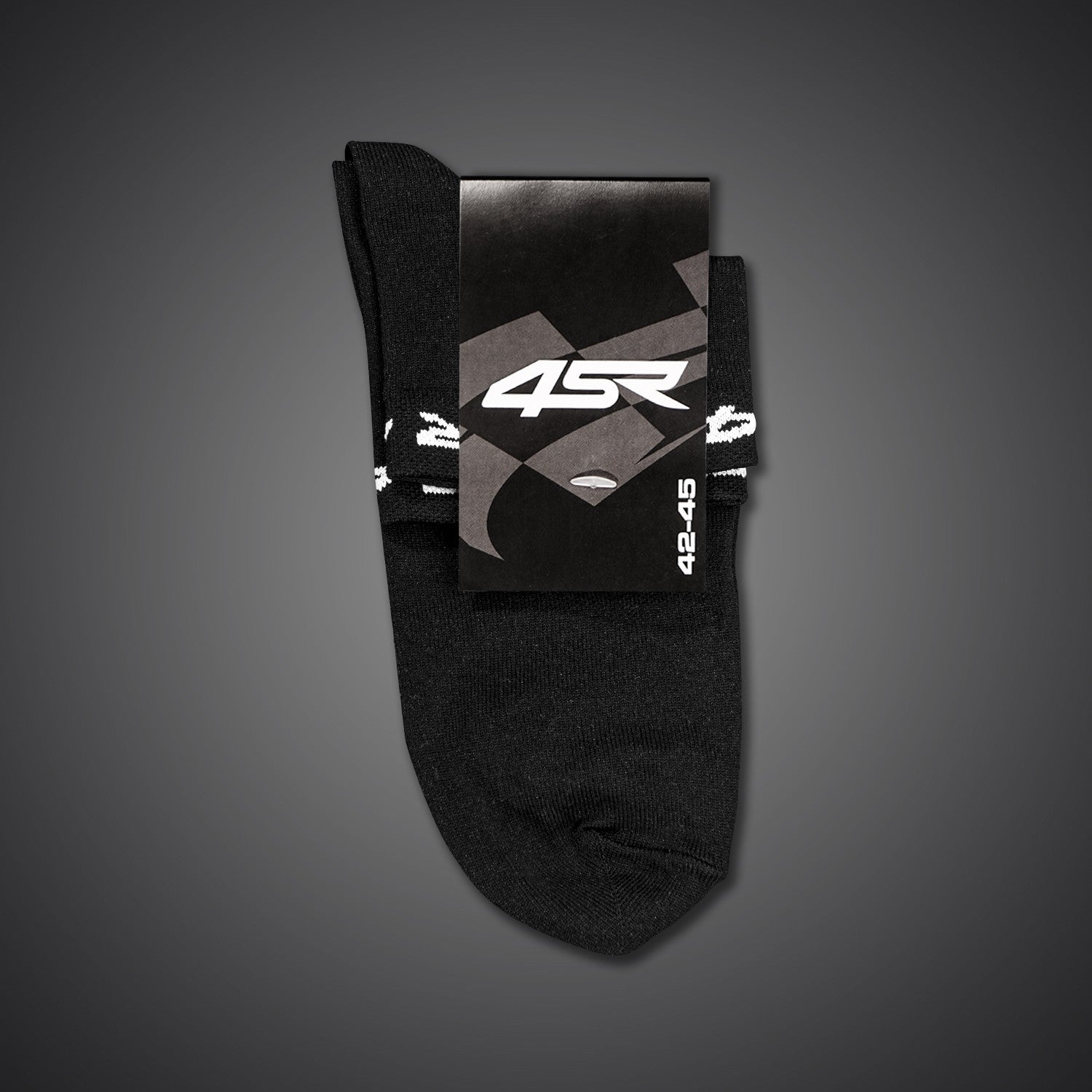 Kotníkové ponožky 4SR Logo Black – pohled zepředu