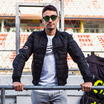 Textilní bunda na motorku 4SR RTX Black – celkový pohled