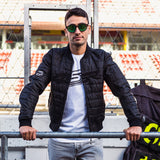 Textilní bunda na motorku 4SR RTX Black – celkový pohled