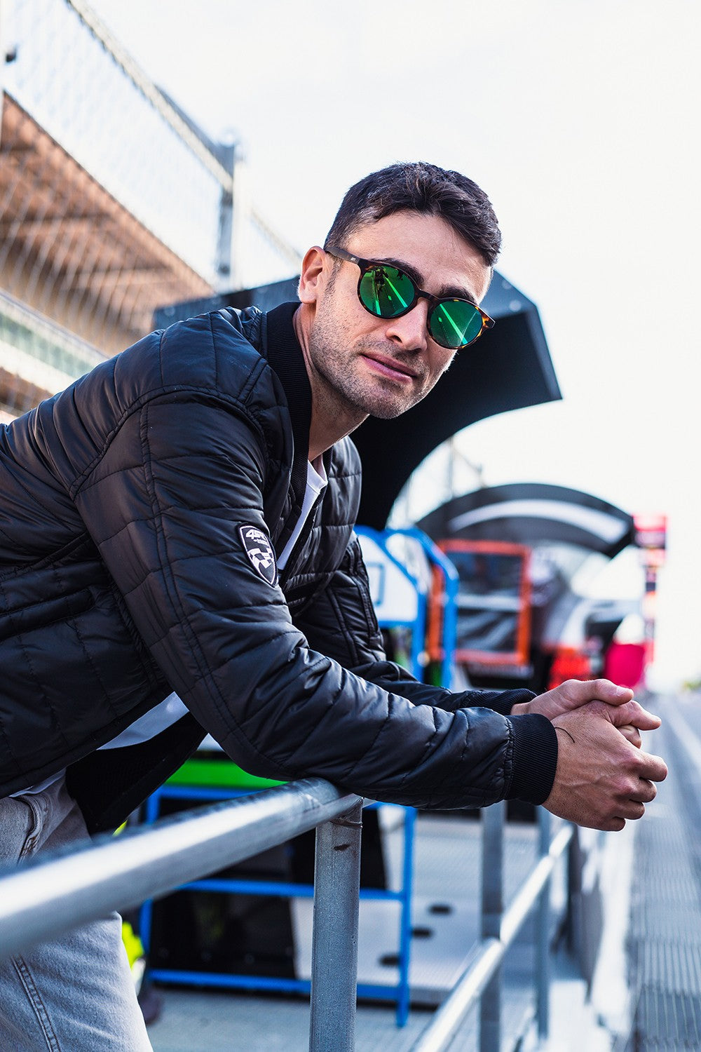 Textilní bunda na motorku 4SR RTX Black – celkový pohled