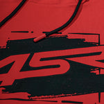Mikina na motorku 4SR Drift Red – detail materiálu
