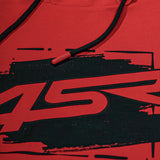 Mikina na motorku 4SR Drift Red – detail materiálu