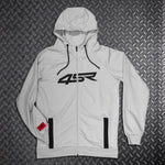 Mikina na motorku 4SR Logo Zip Grey – detail materiálu