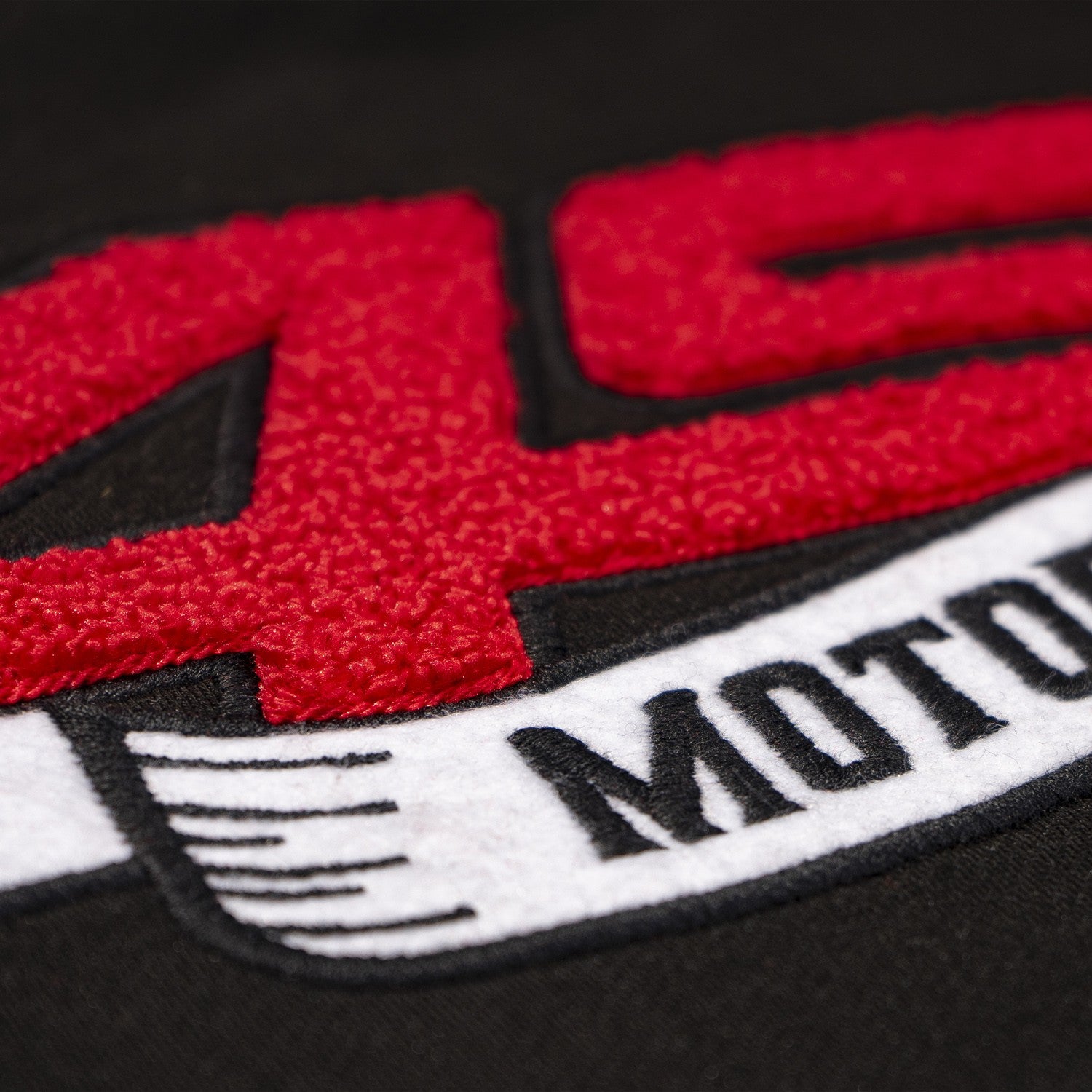 Mikina na motorku 4SR Motorsport Flag Black – detail