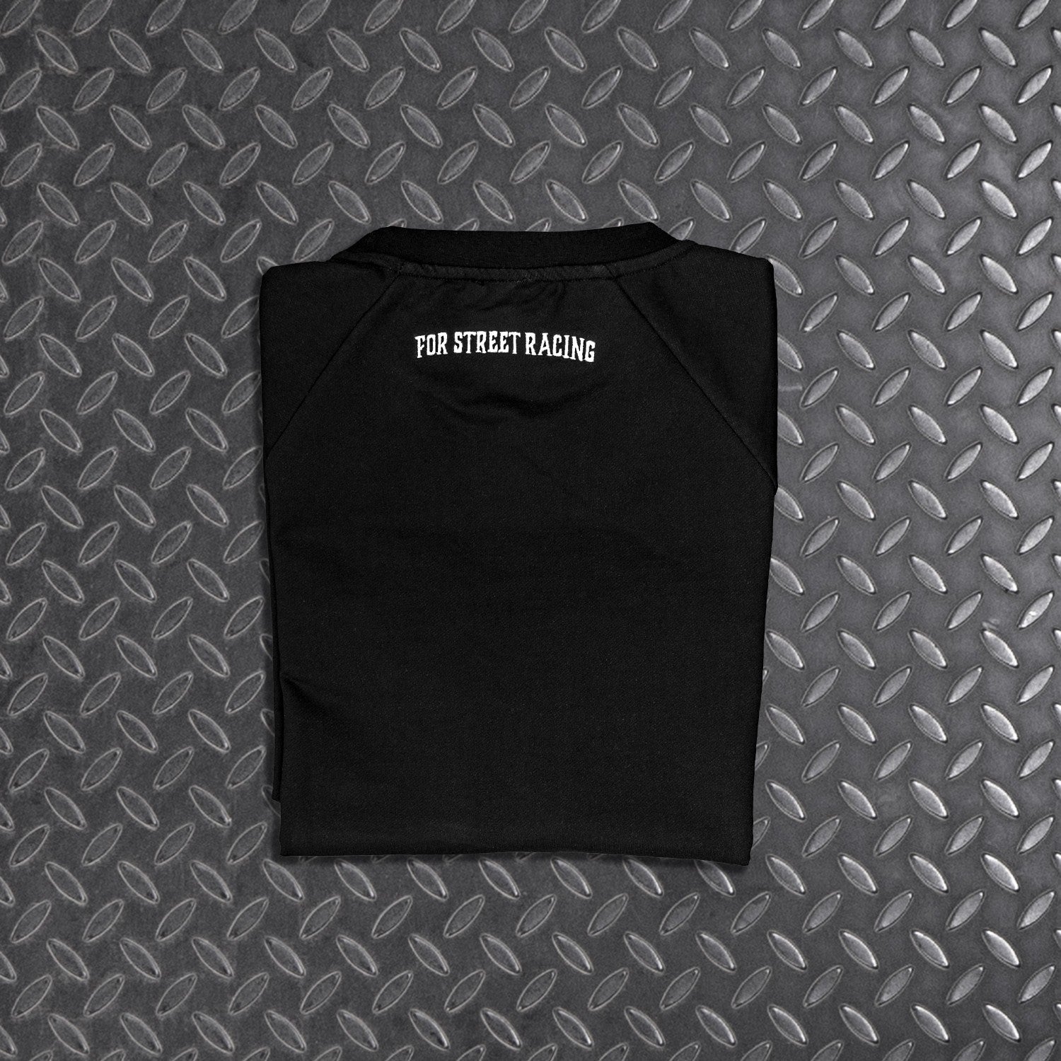 Mikina na motorku 4SR Motorsport Flag Black – celkový pohled