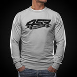 Mikina na motorku 4SR Motorsport Flag Grey – pohled zepředu